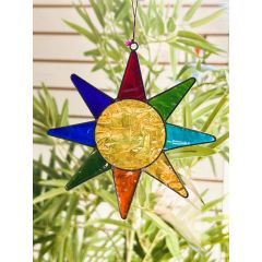 multicolour star suncatcher